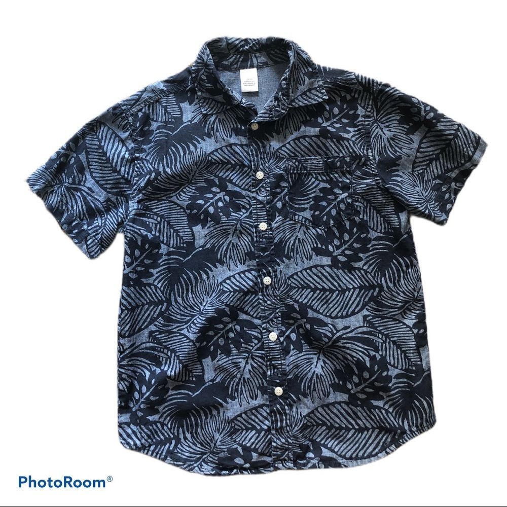 ⚡️ Hawaiian Buttoned Down Short Sleeve Shirt ~ Size L (10-12) ⚡️